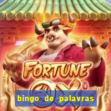 bingo de palavras cha de bebe