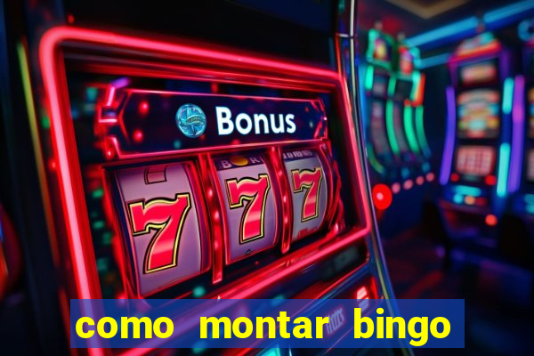 como montar bingo brinquedos toia