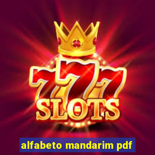 alfabeto mandarim pdf