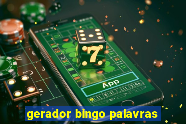 gerador bingo palavras