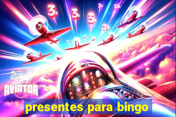 presentes para bingo