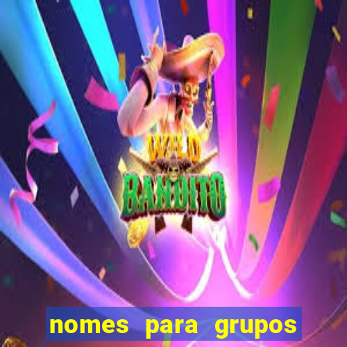 nomes para grupos de loteria no zap